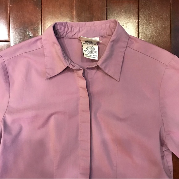 Kathie Lee Collection Purple 3/4 Sleeve Blouse - Picture 4 of 8